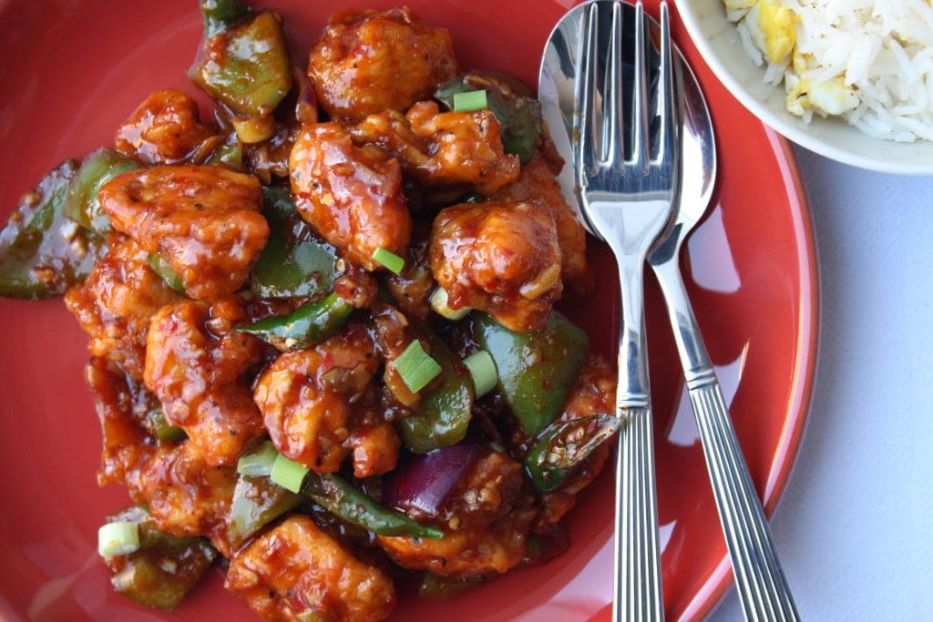 Indo-Chinese-Chilli-Chicken